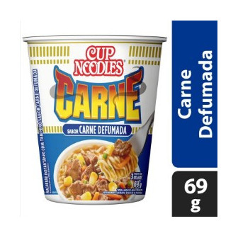 MACARRÃO INSTANTÂNEO CARNE DEFUMADA CUP NOODLES COPO 69G