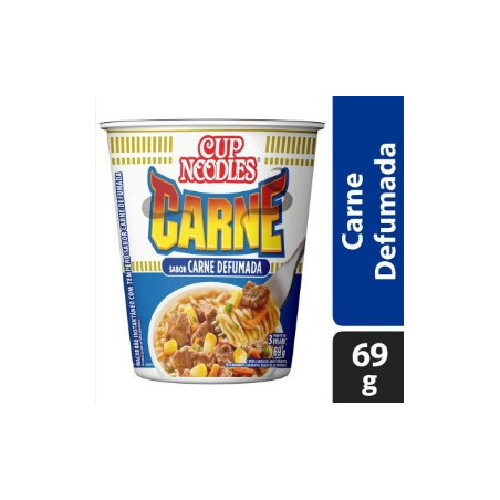 MACARRÃO INSTANTÂNEO CARNE DEFUMADA CUP NOODLES COPO 69G
