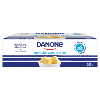 MANTEIGA EXTRA SEM SAL DANONE 200G