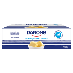 MANTEIGA EXTRA SEM SAL DANONE 200G