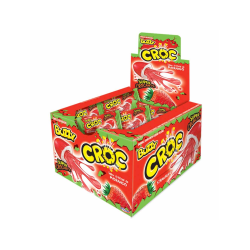 CHICLE BUZZY RECHEADO CROC MORANGO 4,3G