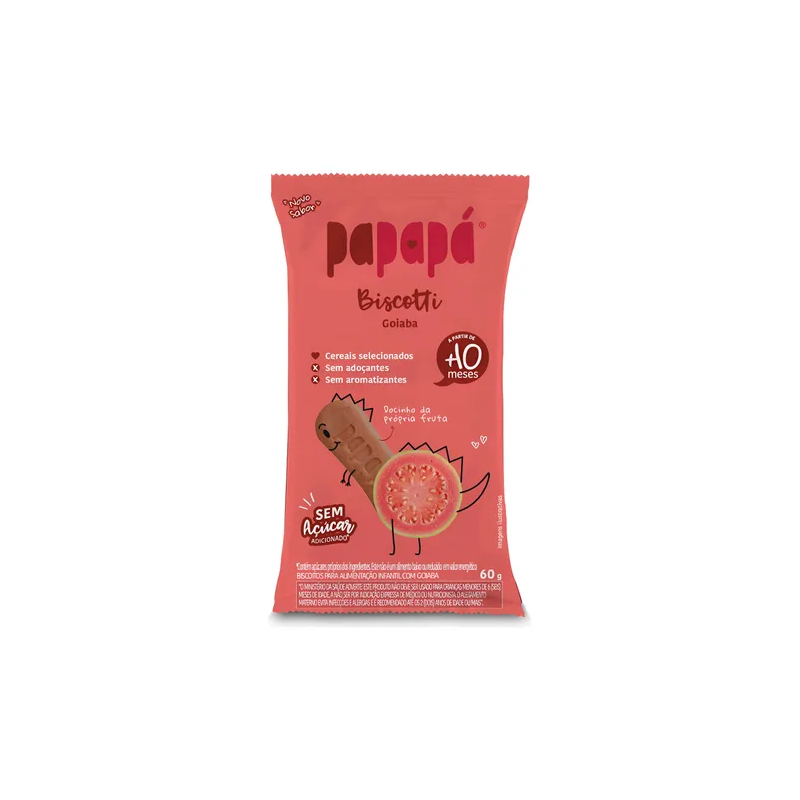 BISCOTTI INFANTIL COM GOIABA PAPAPA