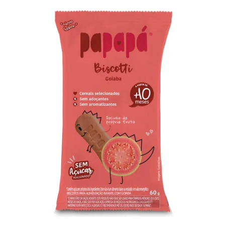 BISCOTTI INFANTIL COM GOIABA PAPAPA