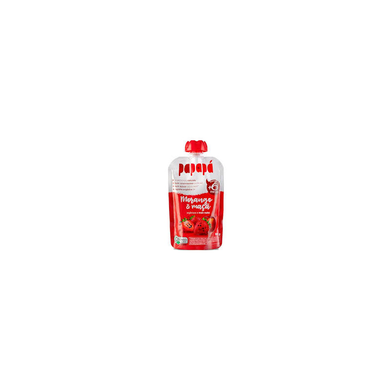 PAPINHA ORGÂNICA MORANGO & MAÇÃ PAPAPÁ SQUEEZE 100G