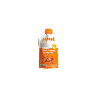 PAPINHA ORGÂNICA MAÇÃ, CENOURA, BATATA-DOCE PAPAPÁ SQUEEZE 100G