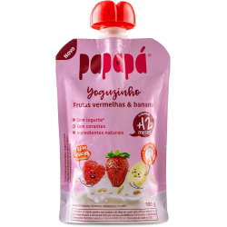 PAPINHA PAPAPA YOGUZINHO FRUTAS VERMELHAS E BANANA À PARTIR 12 MESES 100G