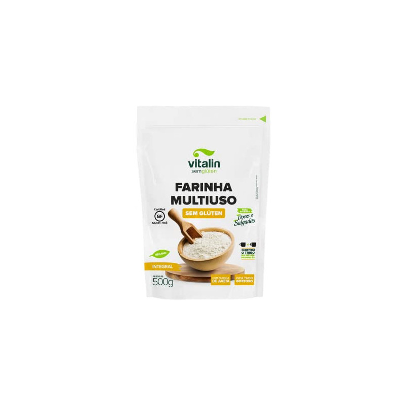 MIX DE FARINHAS MULTIUSO SEM GLÚTEN VITALIN POUCH 500G