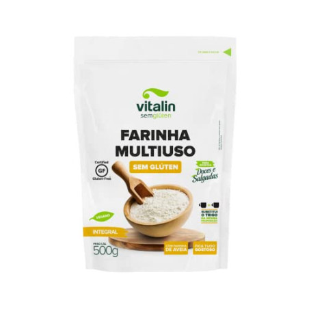 MIX DE FARINHAS MULTIUSO SEM GLÚTEN VITALIN POUCH 500G