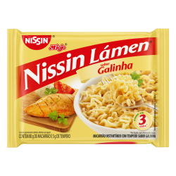 MACARRÃO INSTANTÂNEO LÁMEN GALINHA NISSIN MIOJO PACOTE 85G