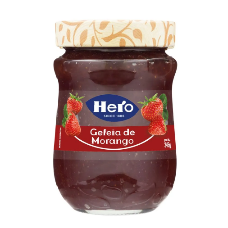 GELEIA MORANGO HERO VIDRO 345G