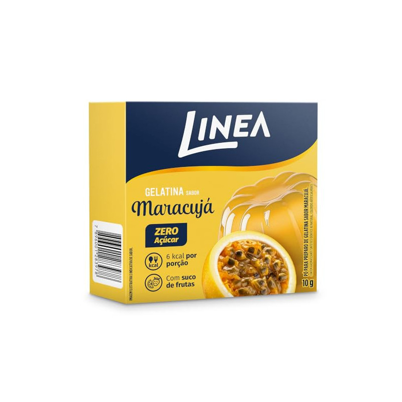 GELATINA LINEA S AÇÚCAR MARACUJÁ 10G