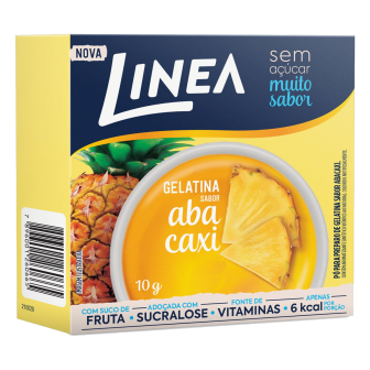 GELATINA PÓ ABACAXI ZERO AÇÚCAR LINEA CAIXA 10G