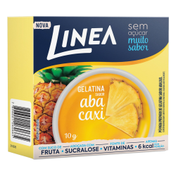 GELATINA PÓ ABACAXI ZERO AÇÚCAR LINEA CAIXA 10G