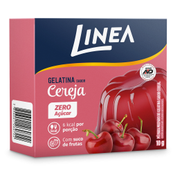 GELATINA PÓ CEREJA ZERO AÇÚCAR LINEA CAIXA 10G