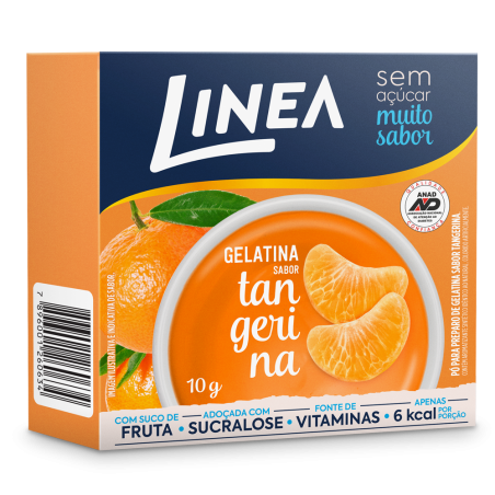 GELATINA PÓ TANGERINA ZERO AÇÚCAR LINEA CAIXA 10G