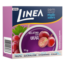 GELATINA PÓ UVA ZERO AÇÚCAR LINEA CAIXA 10G