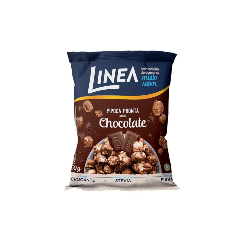 PIPOCA PRONTA CHOCOLATE ZERO AÇÚCAR LINEA PACOTE 50G