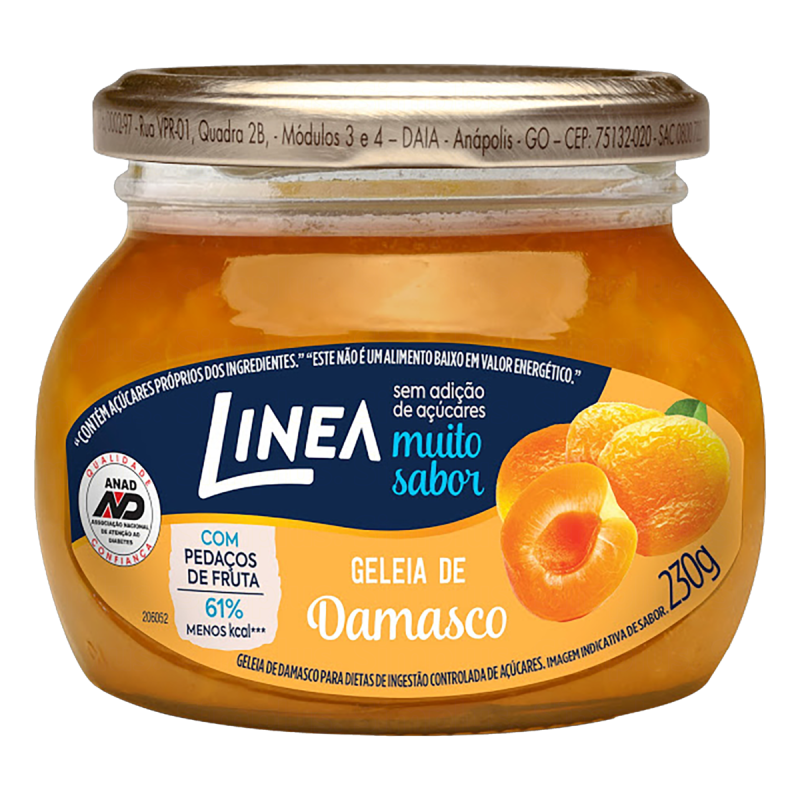 GELEIA DAMASCO LINEA VIDRO 230G