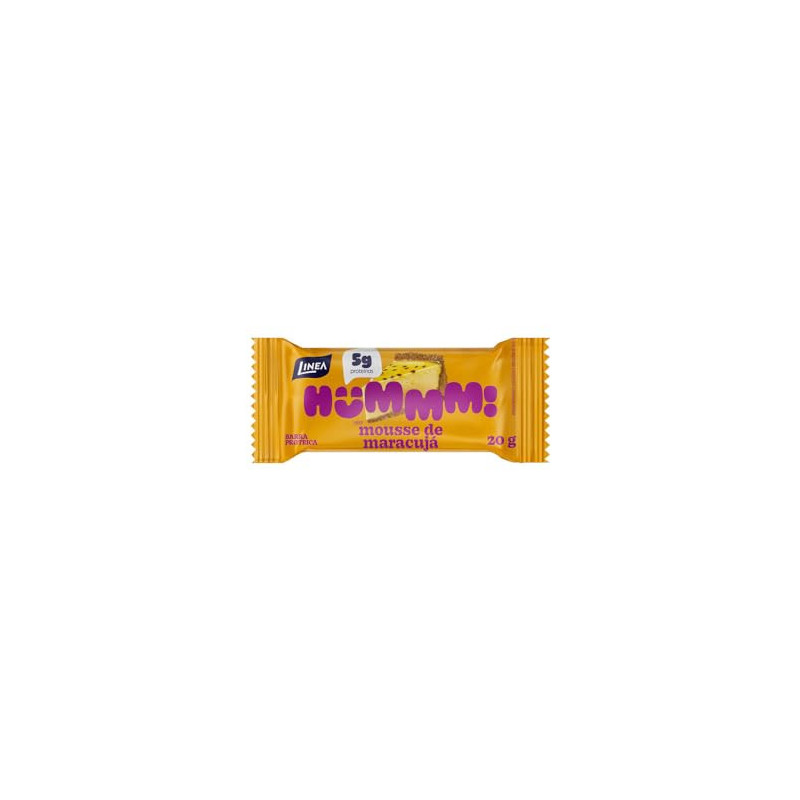 BARRA DE PROTEÍNA MOUSSE DE MARACUJÁ LINEA HUMMM! PACOTE 20G
