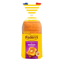 PAO BRIOCHE PADERRI 350G FATIADO TRAD