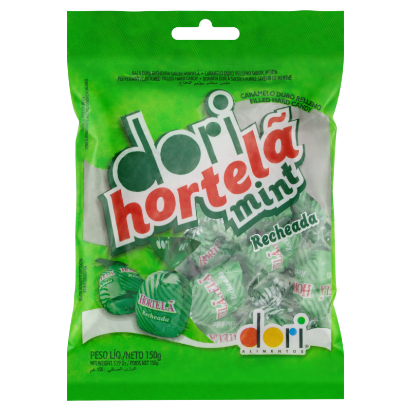 BALA RECHEIO HORTELÃ DORI PACOTE 100G