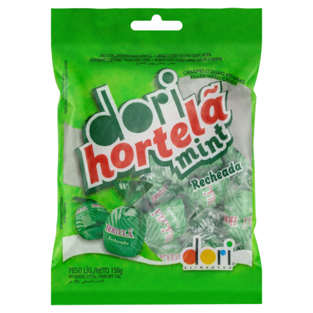 BALA RECHEIO HORTELÃ DORI PACOTE 100G