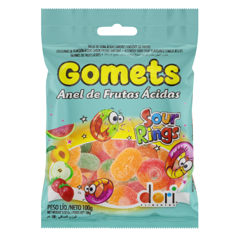 GOMETS DORI ANEL SABOR DE FRUTAS ACIDAS