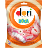BALA DE GELATINA MORANGO E FRAMBOESA BOCA DORI PACOTE 60G