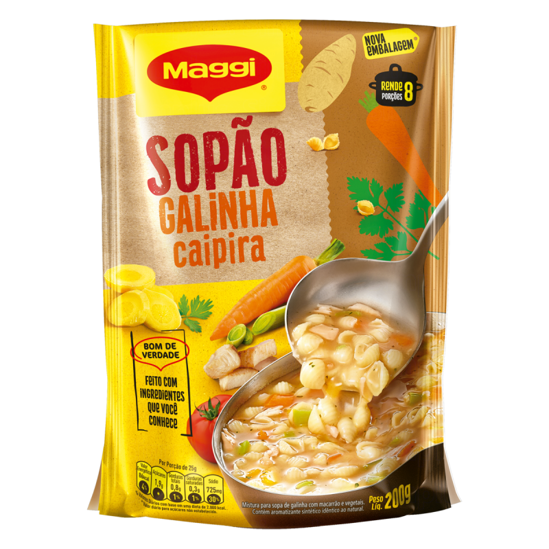 SOPÃO GALINHA CAIPIRA MAGGI SACHÊ 200G