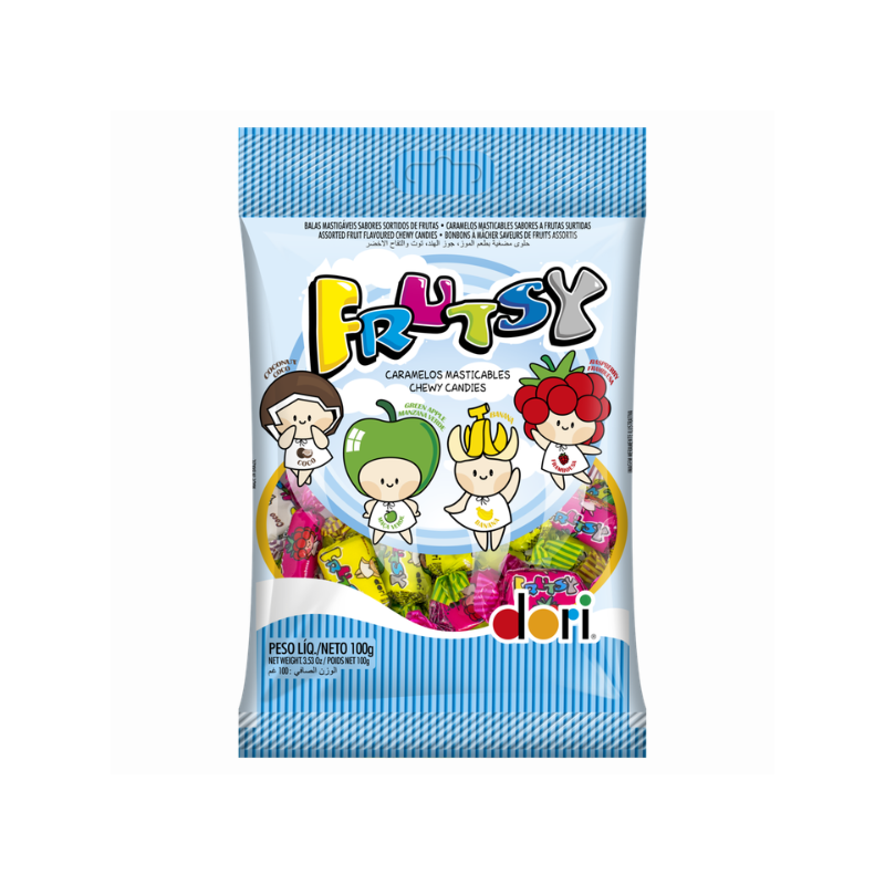 BALA FRUTAS DORI FRUTSY PACOTE 100G