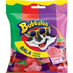 BALA SORTIDA GATOS BUBBALOO PACOTE 75G