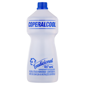 ÁLCOOL LÍQUIDO 46º INPM CLÁSSICO COPERALCOOL BACFREE FRASCO 1L