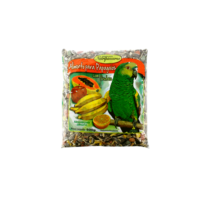 RACAO AVES NUTRI.PAPAGAIO C/FRT