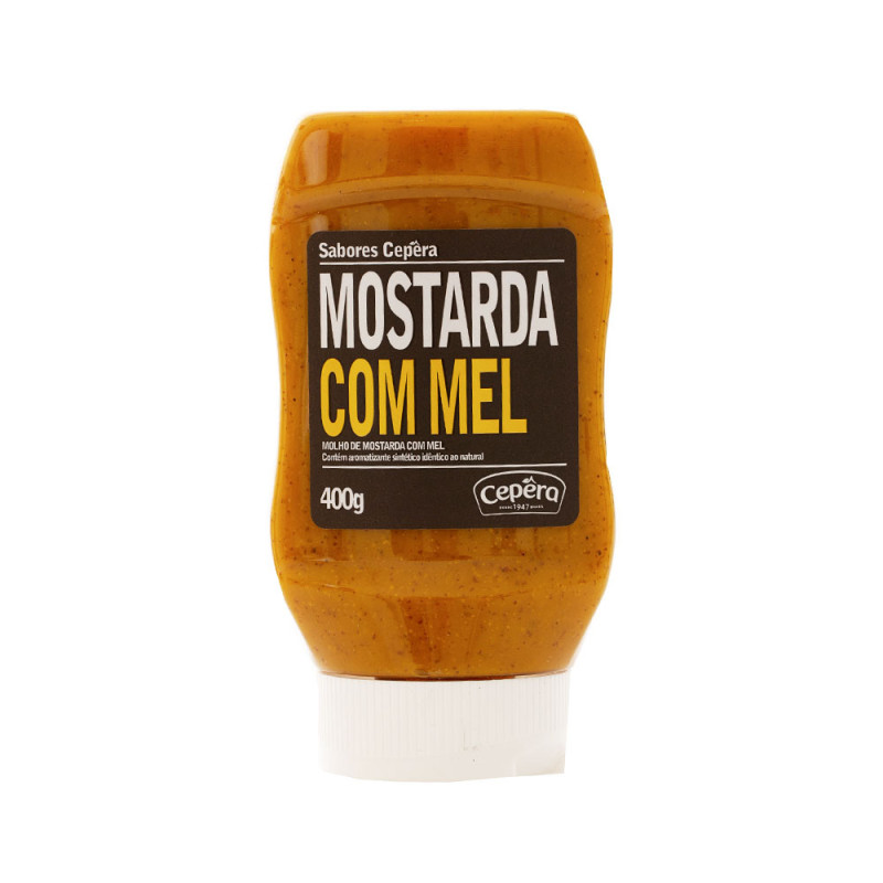 MOSTARDA COM MEL SABORES CEPÊRA SQUEEZE 400G