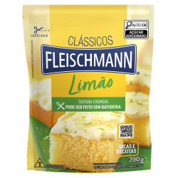 MISTURA PARA BOLO CREMOSO LIMÃO FLEISCHMANN CLÁSSICOS SACHÊ 390G