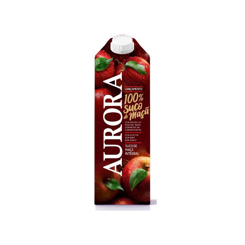 SUCO INTEGRAL MAÇÃ AURORA CAIXA 1,5L