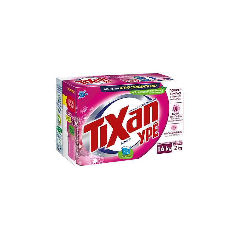 LAVA-ROUPAS PÓ CONCENTRADO MACIEZ TIXAN YPÊ CAIXA 1,6KG