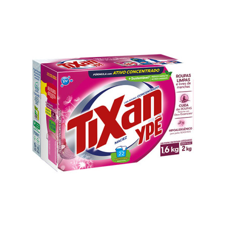 LAVA-ROUPAS PÓ CONCENTRADO MACIEZ TIXAN YPÊ CAIXA 1,6KG
