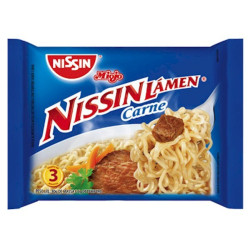 MACARRÃO INSTANTÂNEO LÁMEN CARNE NISSIN MIOJO PACOTE 85G