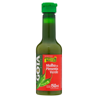 MOLHO DE PIMENTA-VERDE MARATÁ GOTA FRASCO 150ML
