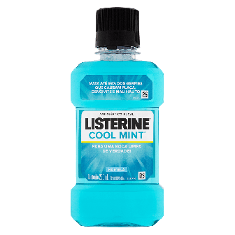 ENXAGUANTE BUCAL HORTELÃ LISTERINE COOL MINT FRASCO 250ML
