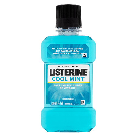 ENXAGUANTE BUCAL HORTELÃ LISTERINE COOL MINT FRASCO 250ML