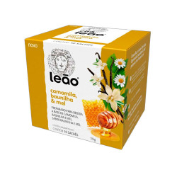 CHÁ CAMOMILA, BAUNILHA & MEL LEÃO CAIXA 15G 10 UNIDADES