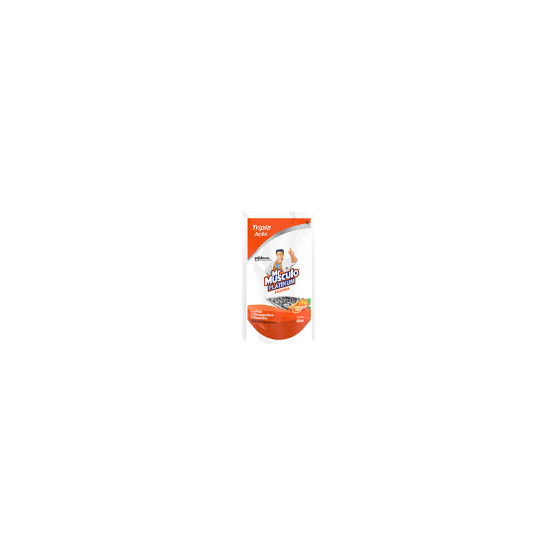 DESINFETANTE COZINHA LARANJA MR MÚSCULO PLATINUM SACHÊ 400ML