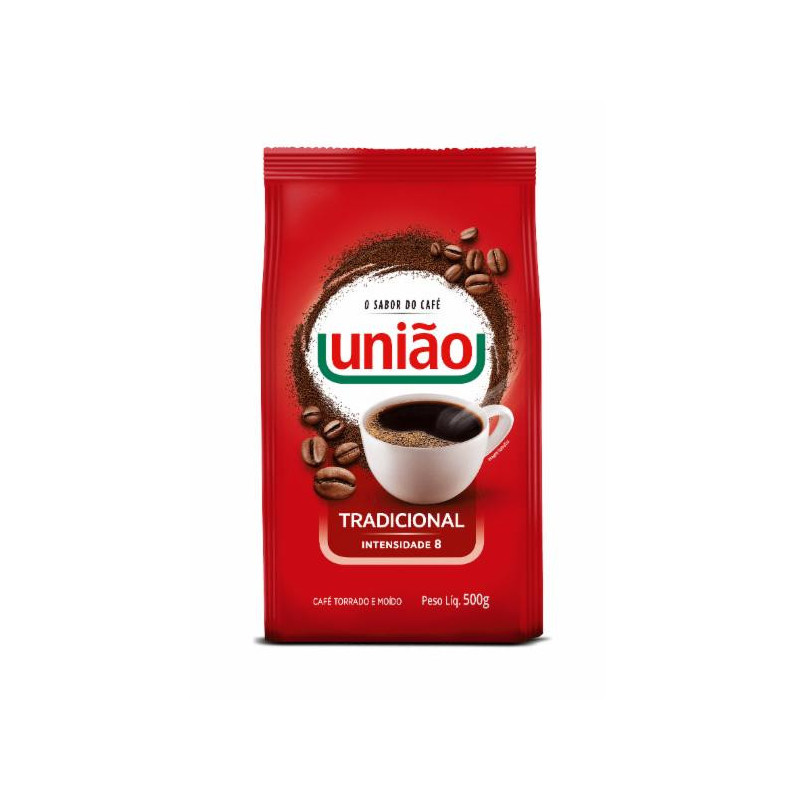 CAFÉ TORRADO E MOÍDO TRADICIONAL UNIÃO PACOTE 500G