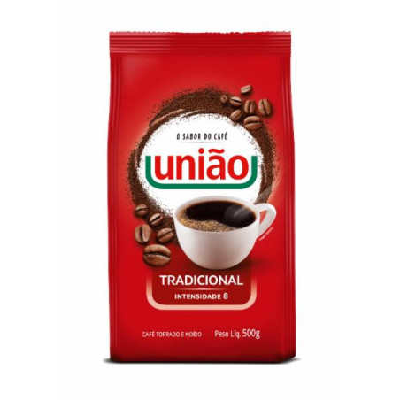 CAFÉ TORRADO E MOÍDO TRADICIONAL UNIÃO PACOTE 500G