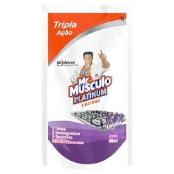 DESINFETANTE COZINHA LAVANDA MR MÚSCULO PLATINUM SACHÊ 400ML