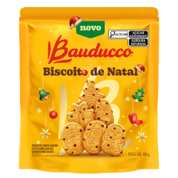 BISCOITO DE NATAL LEITE COM LASCAS DE CHOCOLATE BAUDUCCO 110G
