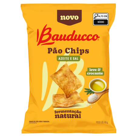 PAO CHIPS 90G BAUDUCCO AZEITE SAL