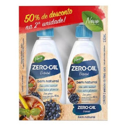 PACK ADOÇANTE LÍQUIDO ERITRITOL ZERO CAL BEM NATURAL CAIXA 130ML 2 UNIDADES GRÁTIS 50% DE DESCONTO NA 2ª UNIDADE